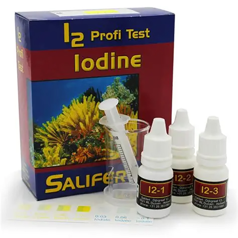 Marine Aquarium Water Test Kit - Salifert Iodine I2 Profi-Test - High