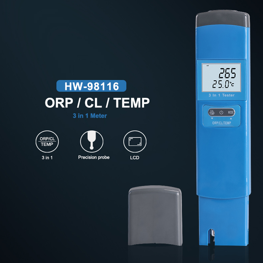 Marine Aquarium Water Analyzer - ORP/H2 Meter 3 in 1 Digital