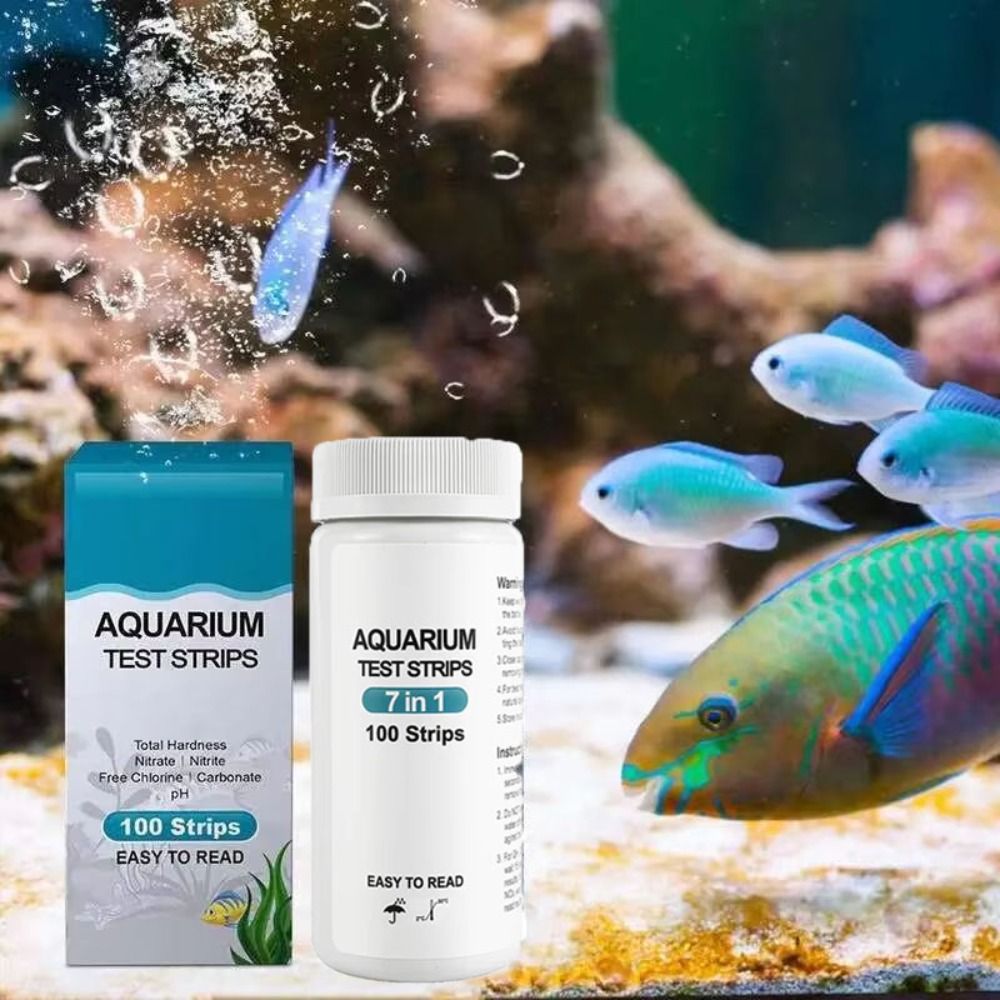 Marine Aquarium Water Testing - 7 in 1 100Pcs Aquarium Test