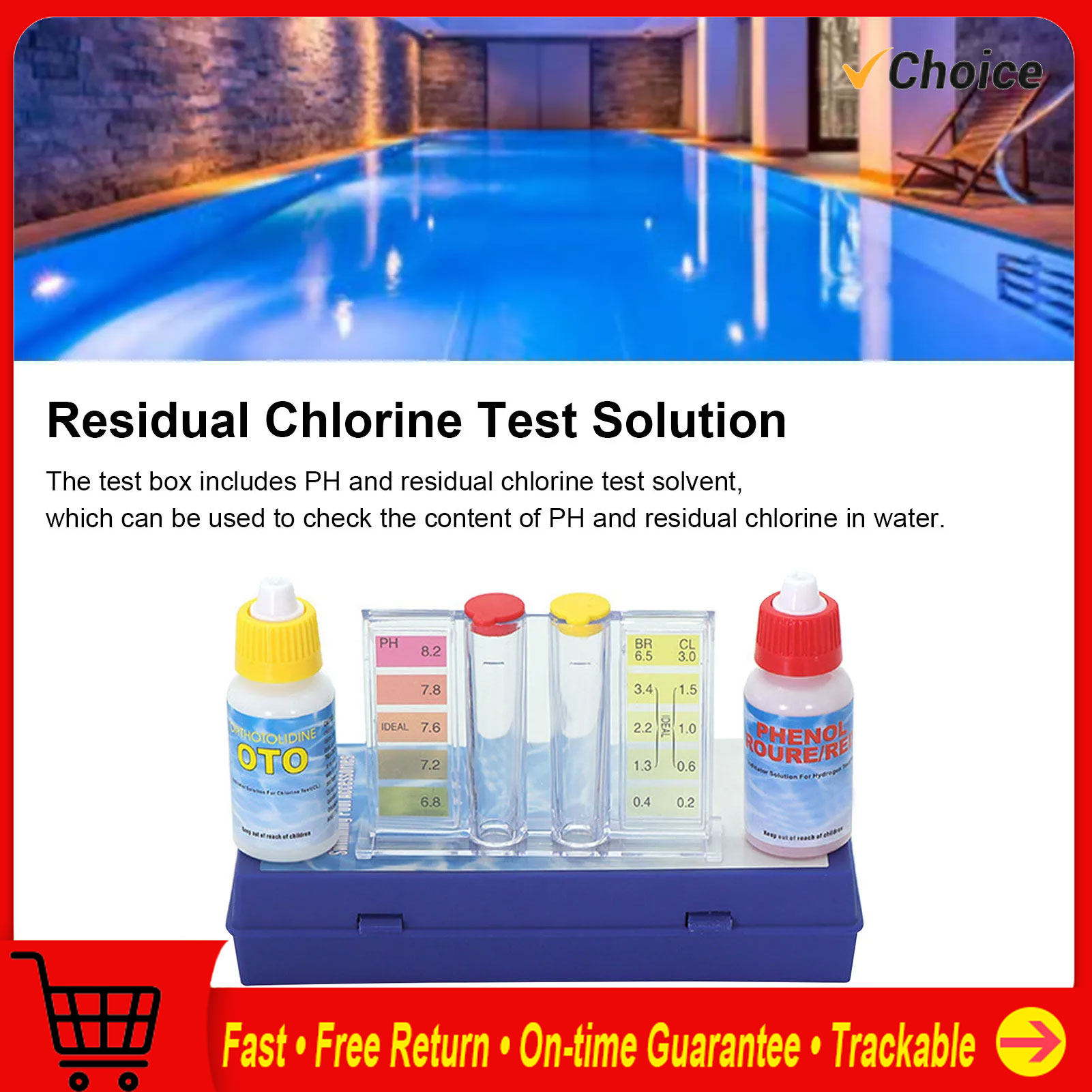 Marine Aquarium Water Test Kit - Testing Pipe Water Quality Test Solution