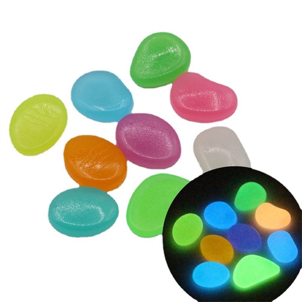 Aquarium Marine Fish - 50pcs Luminous Stone Fluorescent Gravel Pebbles