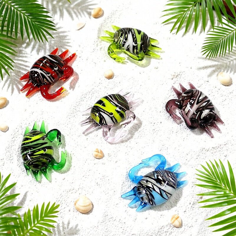 Marine Aquarium Japan - Handmade Cute Mini Glass Crab Figurine