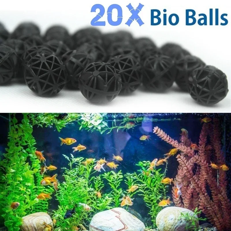 Aquarium Marine Fish - 20Pcs 16mm Aquarium Filter Bio Balls