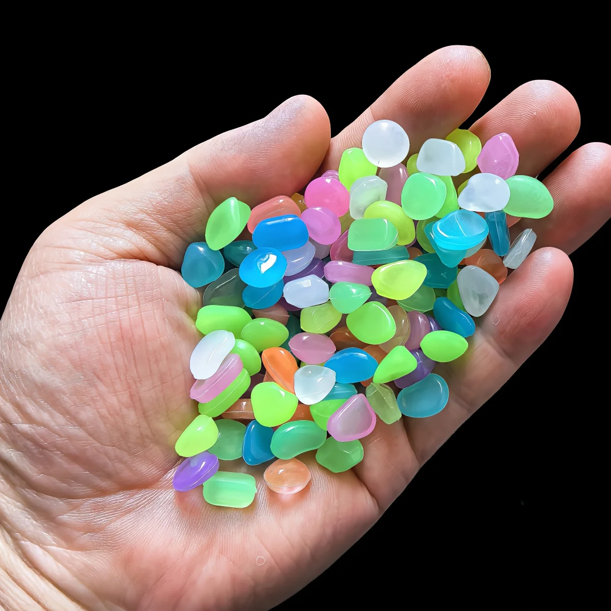 1CM 100pcs Color Goose Stone L - огляд і ціна Aquarium Marine Fish