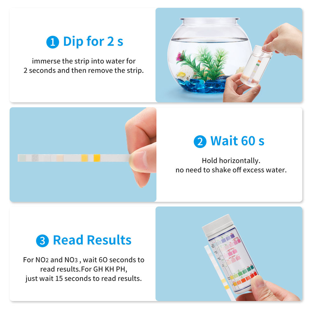 6-In-1 Water Quality Test Stri - огляд і ціна Marine Aquarium Water Test Kit