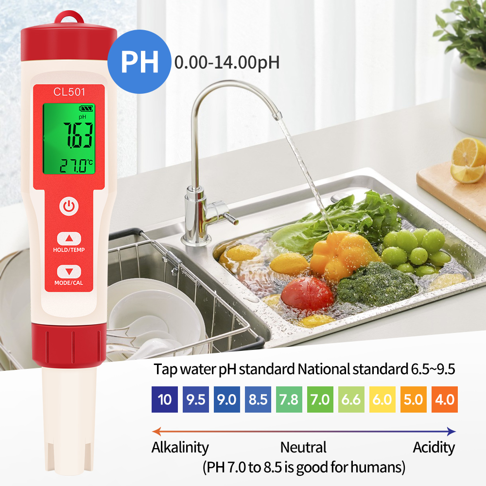 PH/CL2/H2/ORP/Temperature Mete - огляд і ціна Marine Aquarium Water Testing