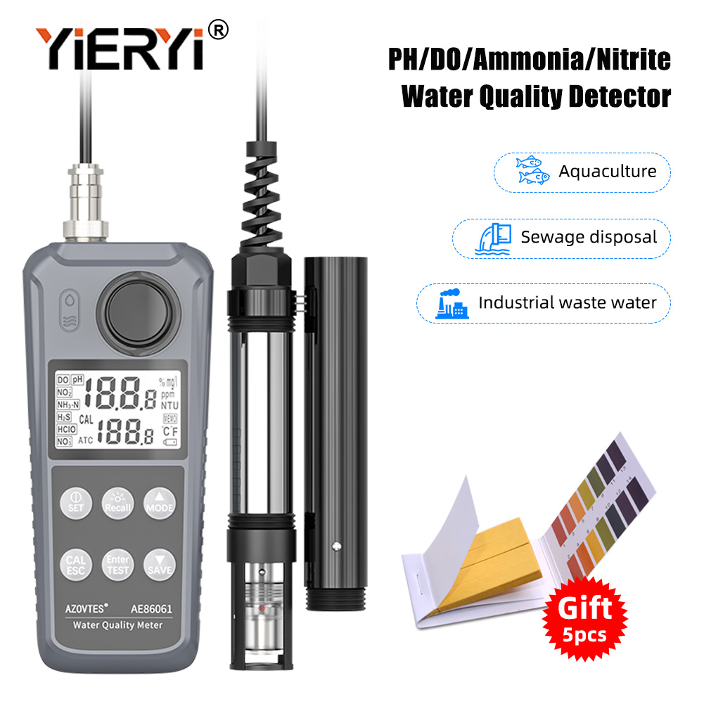 Yieryi Ae86061 5-In-1 Water Qu - огляд і ціна Marine Aquarium Water Test Kit