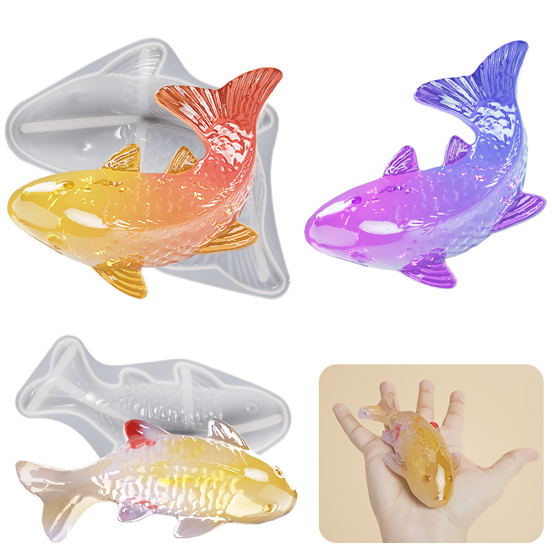 3D Koi Fish Shaped Epoxy Resin - огляд і ціна Aquarium Marine Fish