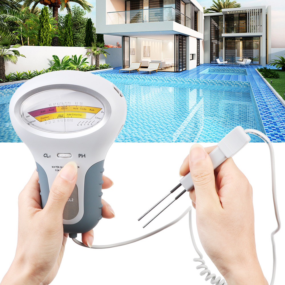 2 in 1 PH Chlorine Meter Teste - огляд і ціна Marine Aquarium Water Testing