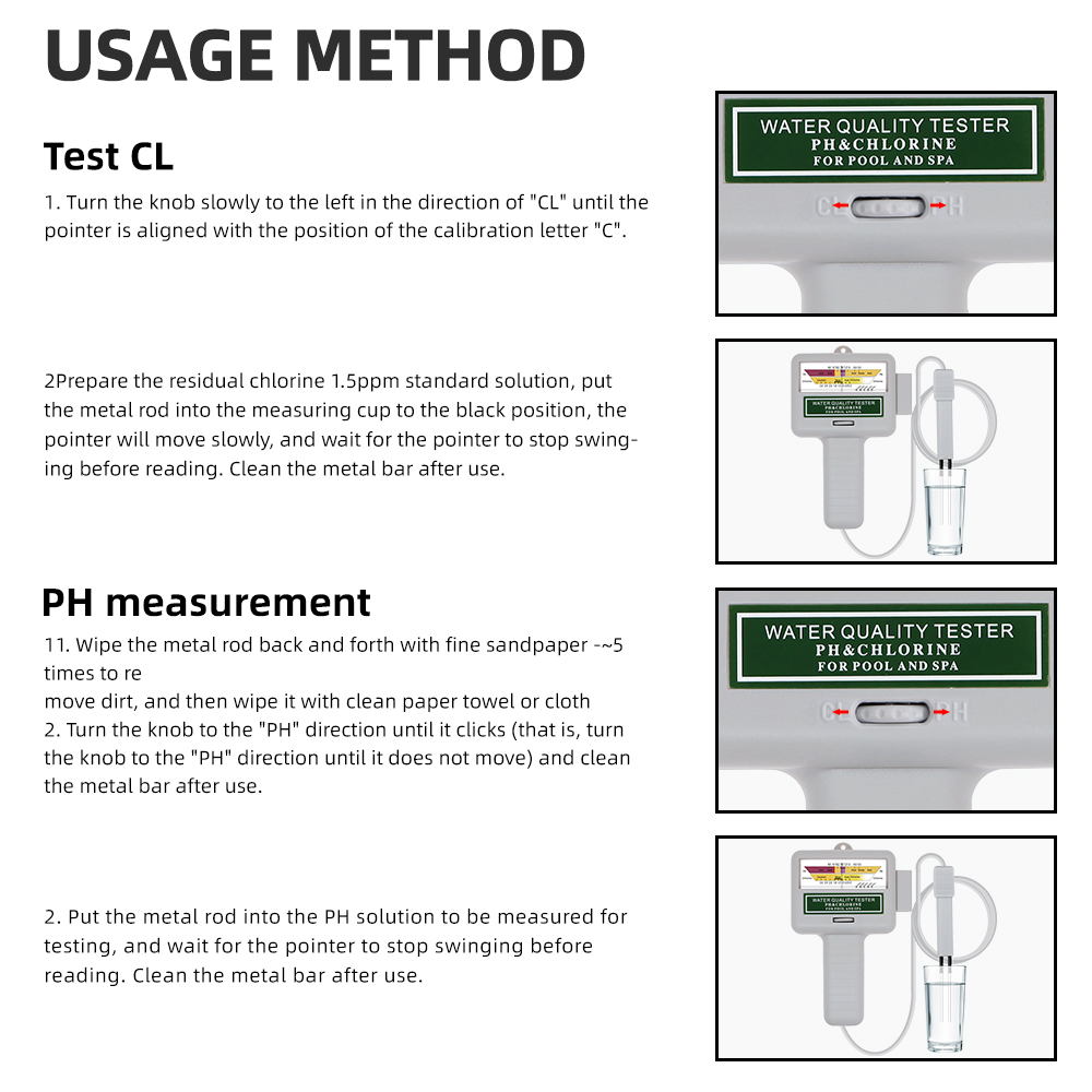 2 in 1 PH Chlorine Meter Teste - огляд і ціна Marine Aquarium Water Testing