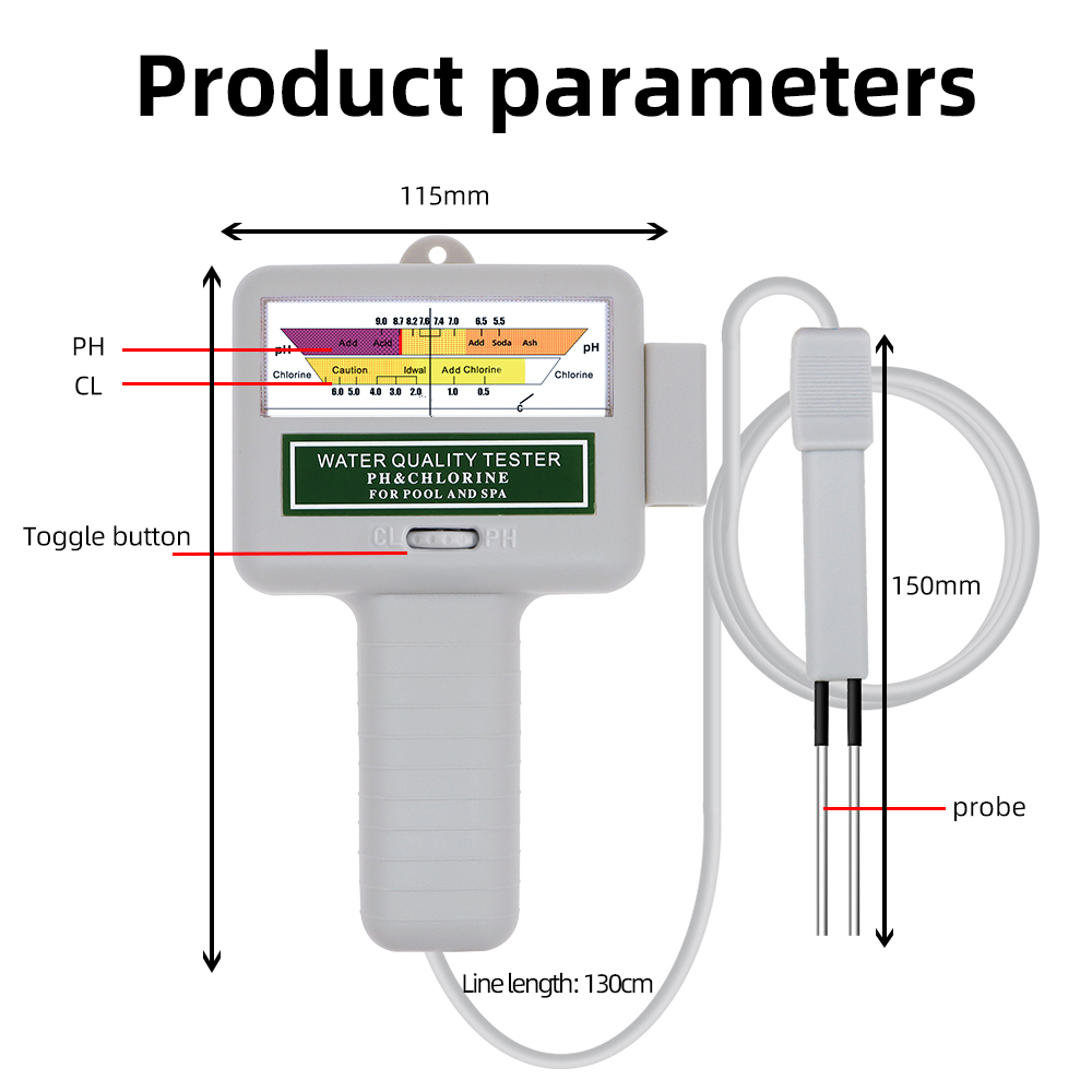 2 in 1 PH Chlorine Meter Teste - огляд і ціна Marine Aquarium Water Testing