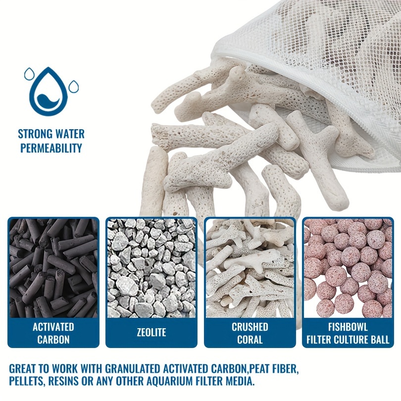 Reusable Zipper Filter Media B - огляд і ціна Protein Skimmer Hang On