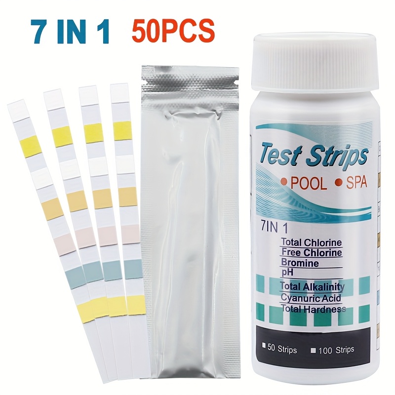 7-in-1 50/100pcs Swimming Pool - огляд і ціна Marine Aquarium Water Testing
