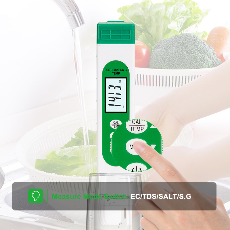 5 in 1 TDS EC SALT S.G TEMP Wa - огляд і ціна Marine Aquarium Water Testing