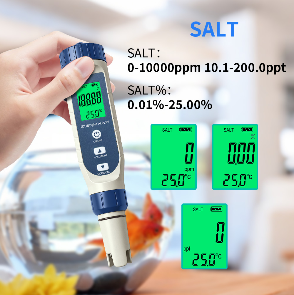 5 in 1 Water Quality Test Pen  - огляд і ціна Marine Aquarium Water Testing