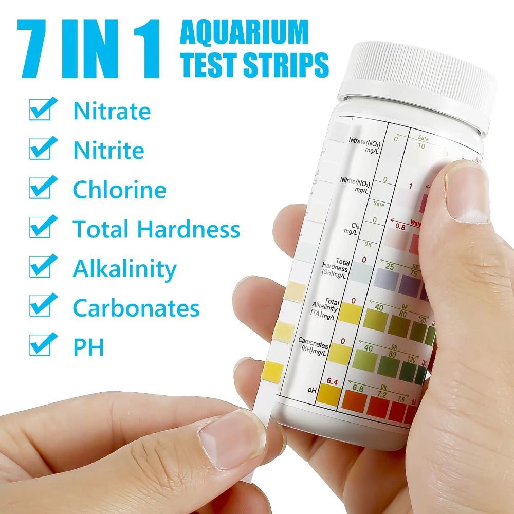 7 in 1 100Pcs Aquarium Test St - огляд і ціна Marine Aquarium Water Testing