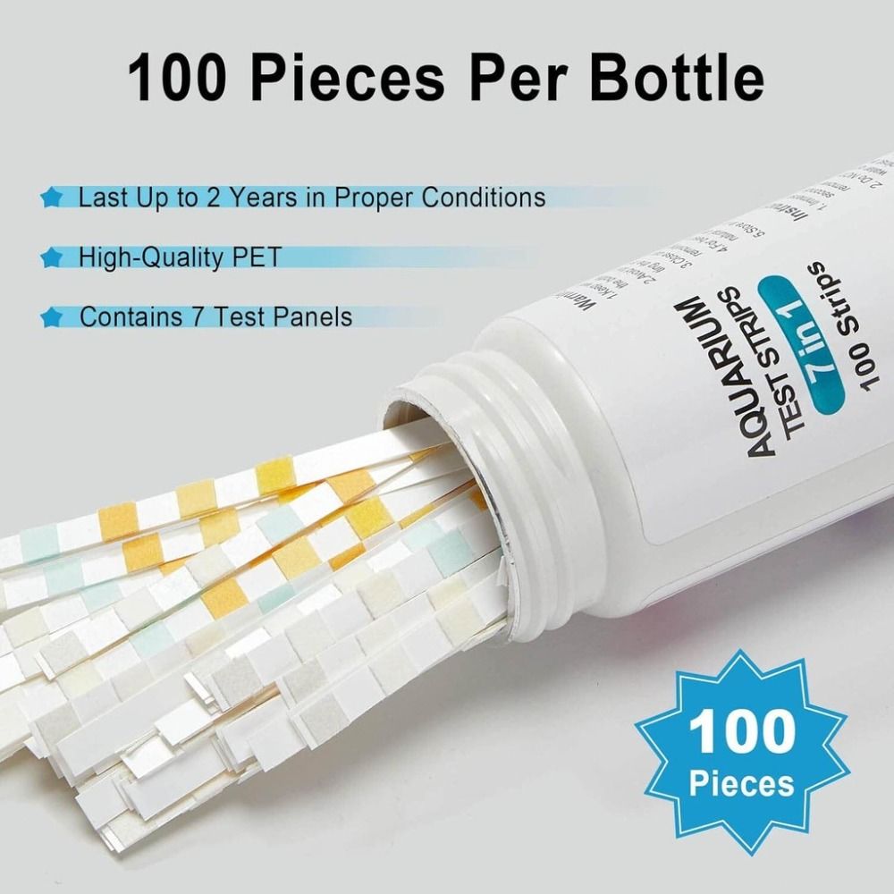 7 in 1 100Pcs Aquarium Test St - огляд і ціна Marine Aquarium Water Testing
