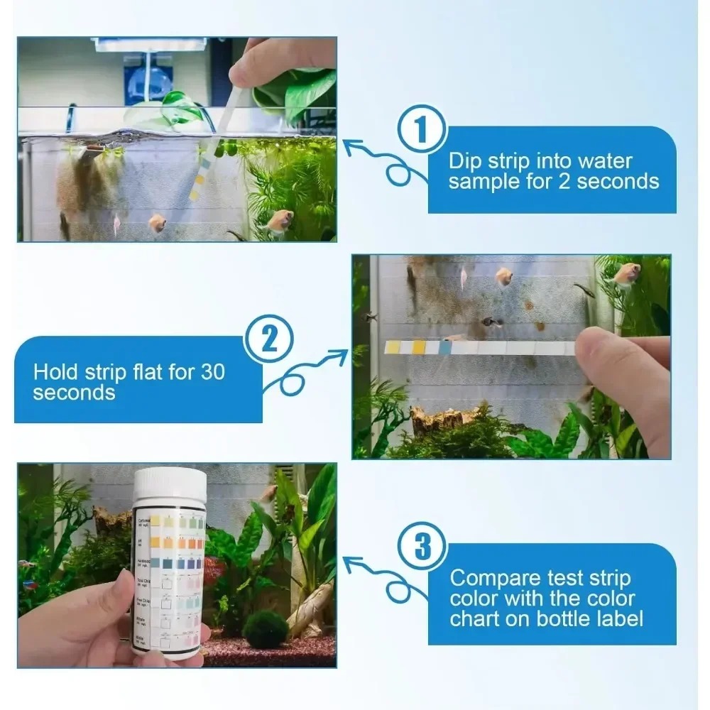 Aquarium Test Strip  PH Qualit - огляд і ціна Marine Aquarium Water Test Kit