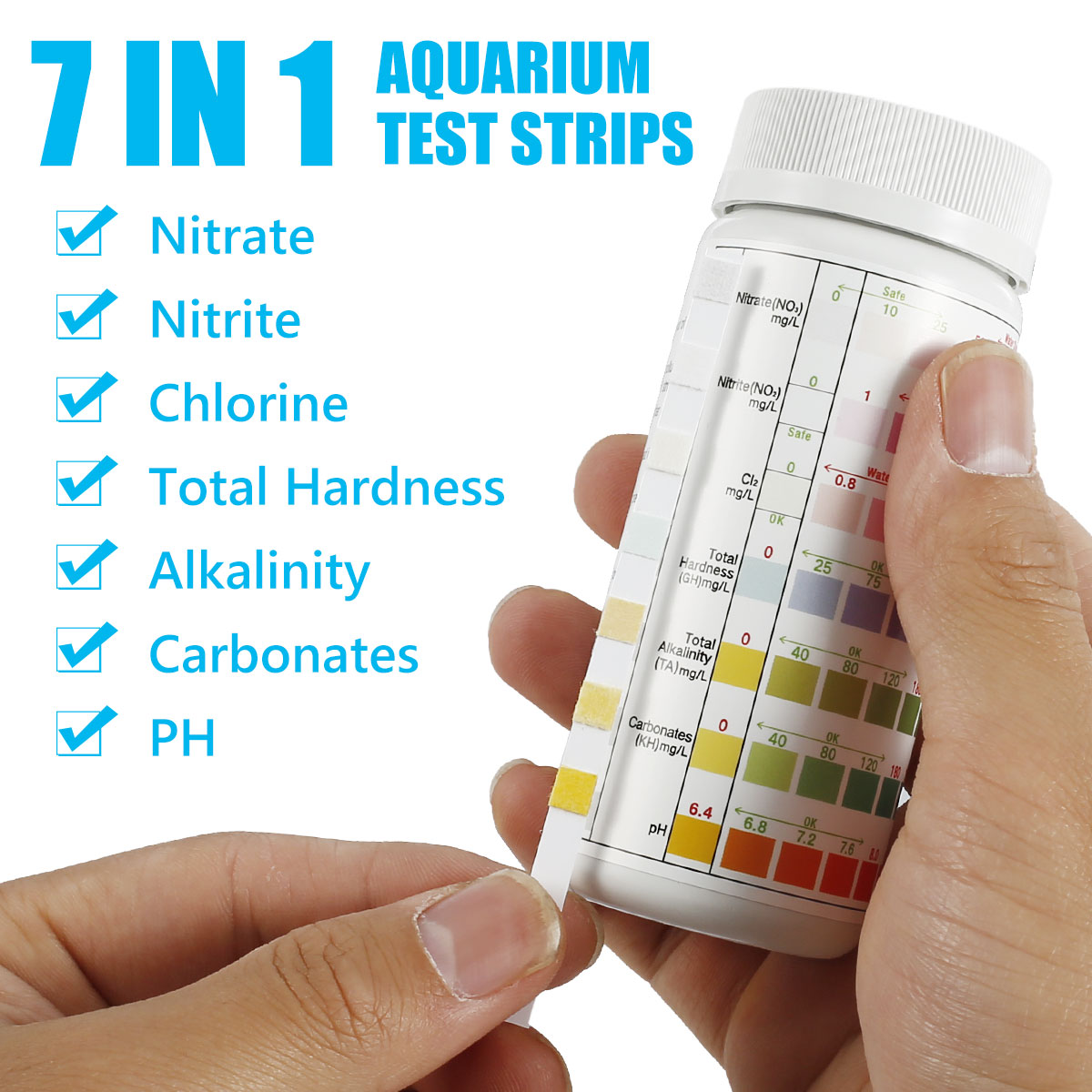 100/200Pcs Aquarium Test Strip - огляд і ціна Marine Aquarium Water Test Kit