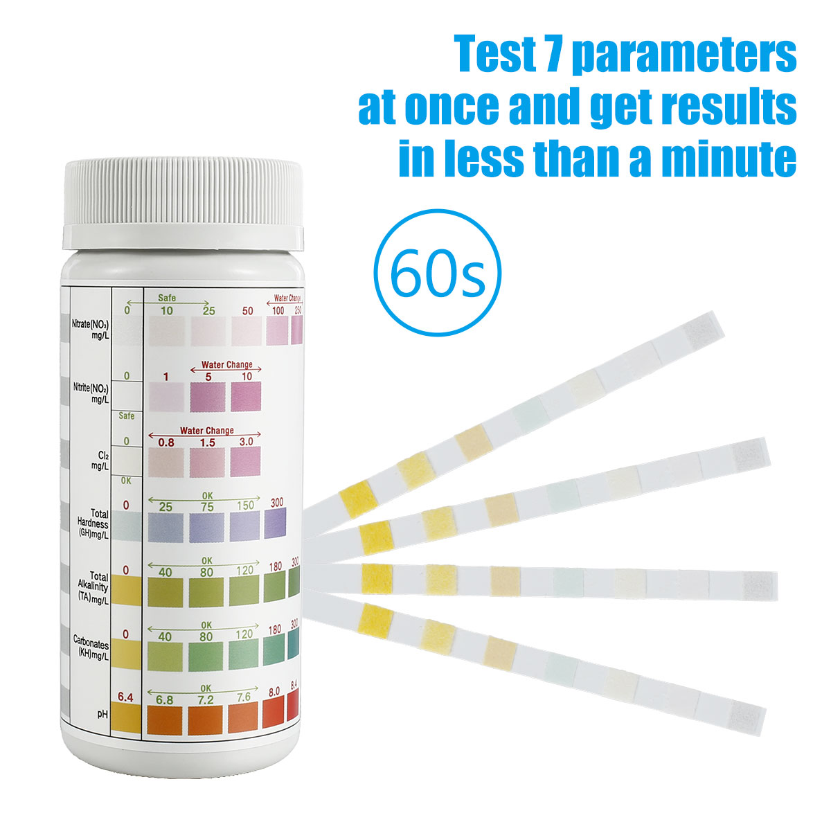 100/200Pcs Aquarium Test Strip - огляд і ціна Marine Aquarium Water Test Kit