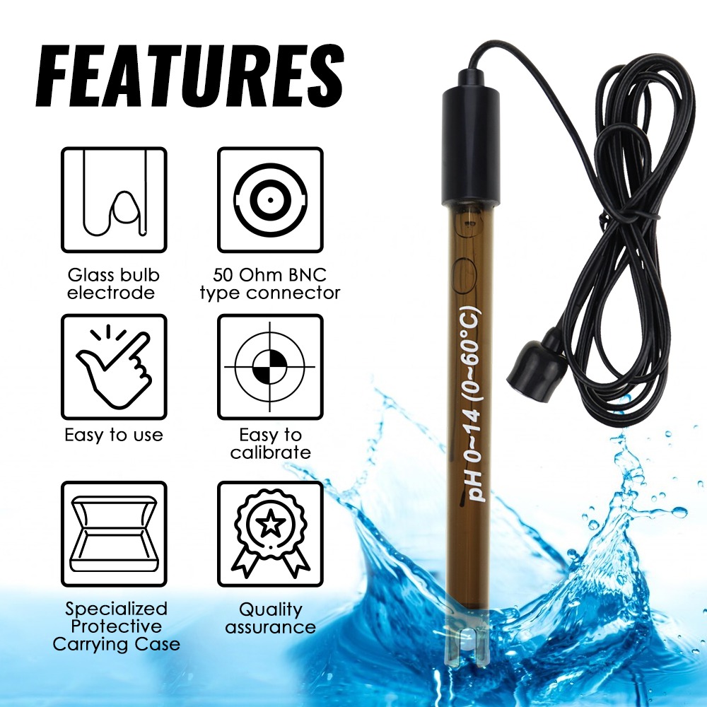 Ph Meter Ph Sonde Pool BNC Typ - огляд і ціна Marine Aquarium Water Analyzer